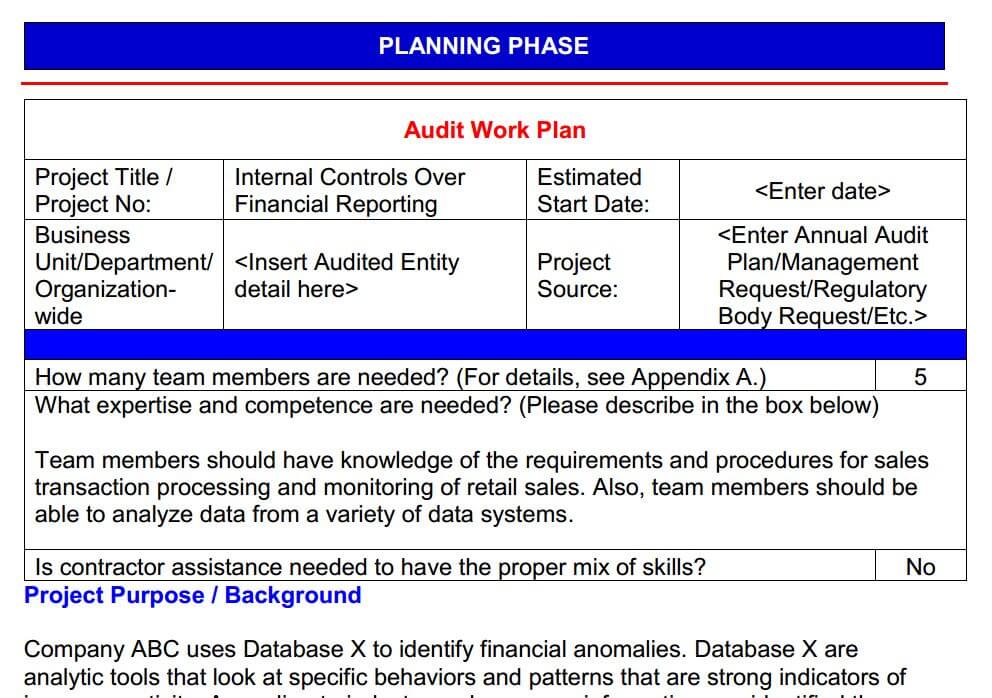 planning phase document