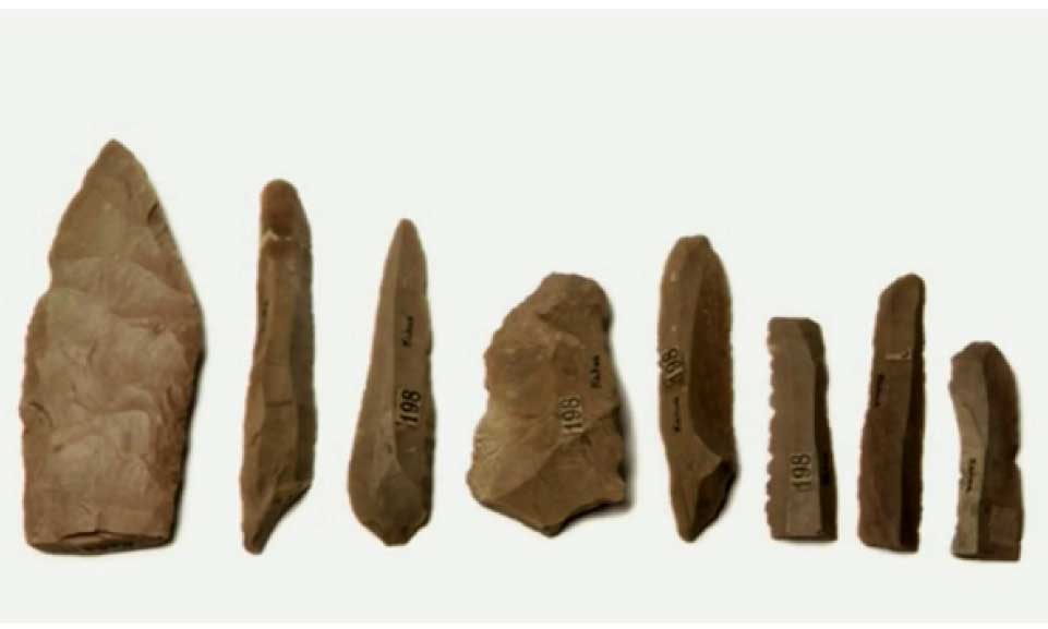series-of-stone-tools-made-from-flint-or-chert